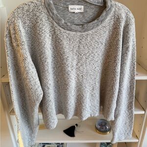 Bella Dahl Gray Crew Neck Sweater